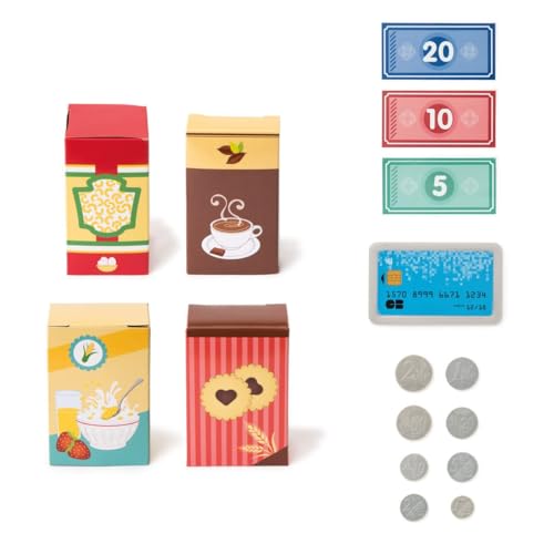 Oxybul Caisse enregistreuse tactile pour enfants de 3 à 8 ans | Facile à utiliser | Idéal pour le jeu de rôles | Économi