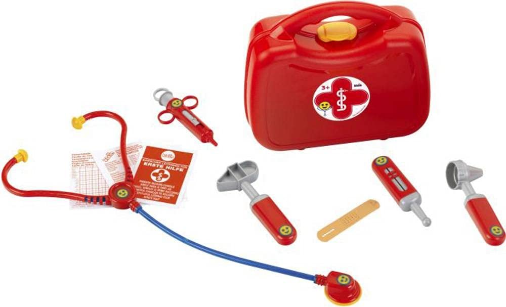 Theo Klein 4265 Mallette Docteur en Silicone I Stéthoscope, Seringue, Thermomètre et Beaucoup Plus Encore... I Jouet en 