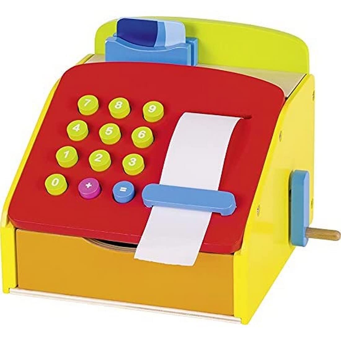 Goki 51733 caisse enregistreuse avec manivelle et sonnerie pour petite entreprise, bureaux, commerces, ergonomique et pr