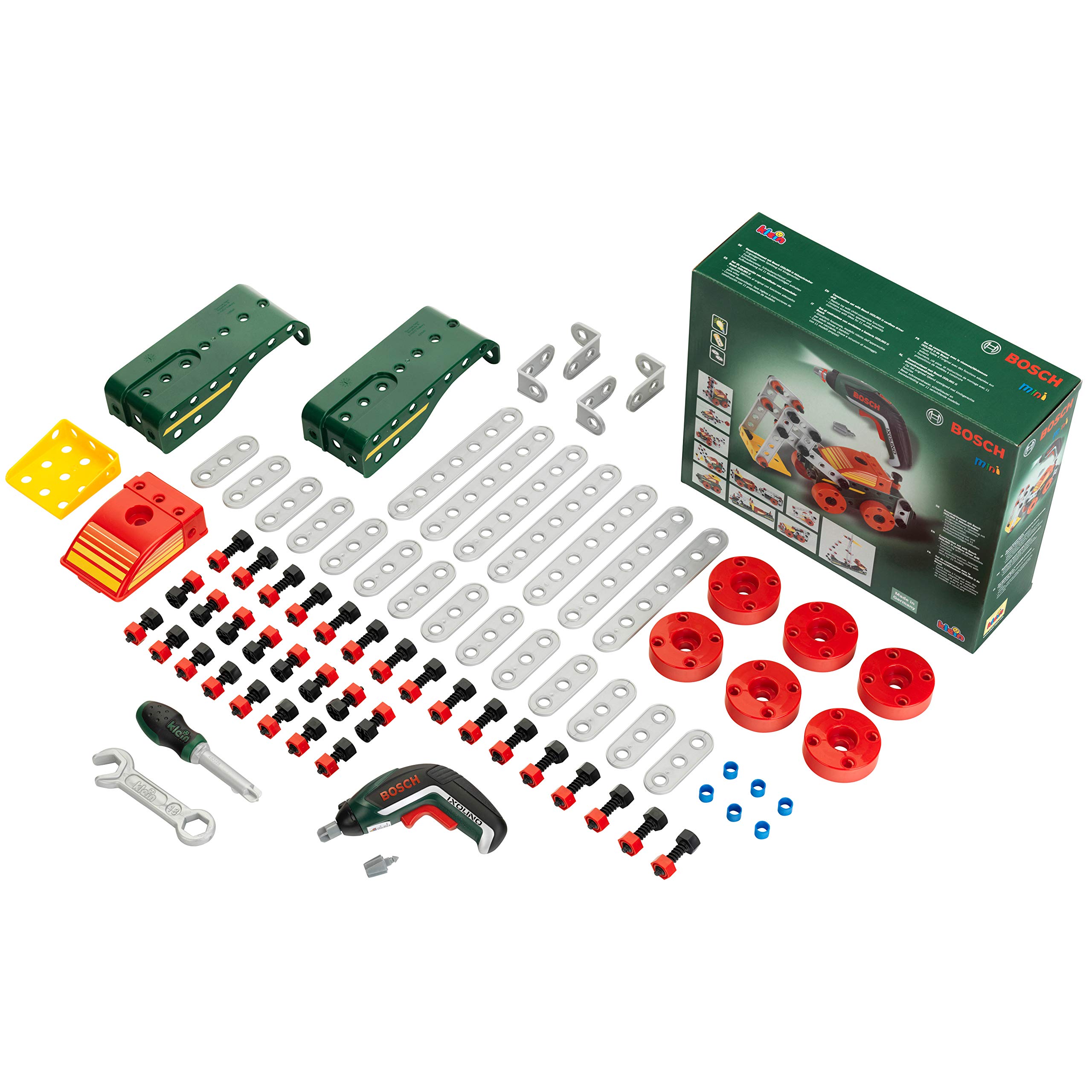 Theo Klein 8497 Set de Construction Bosch Multitech Ixolino II - 109 Pièces pour Enfants à partir de 3 Ans - 11 Possibil